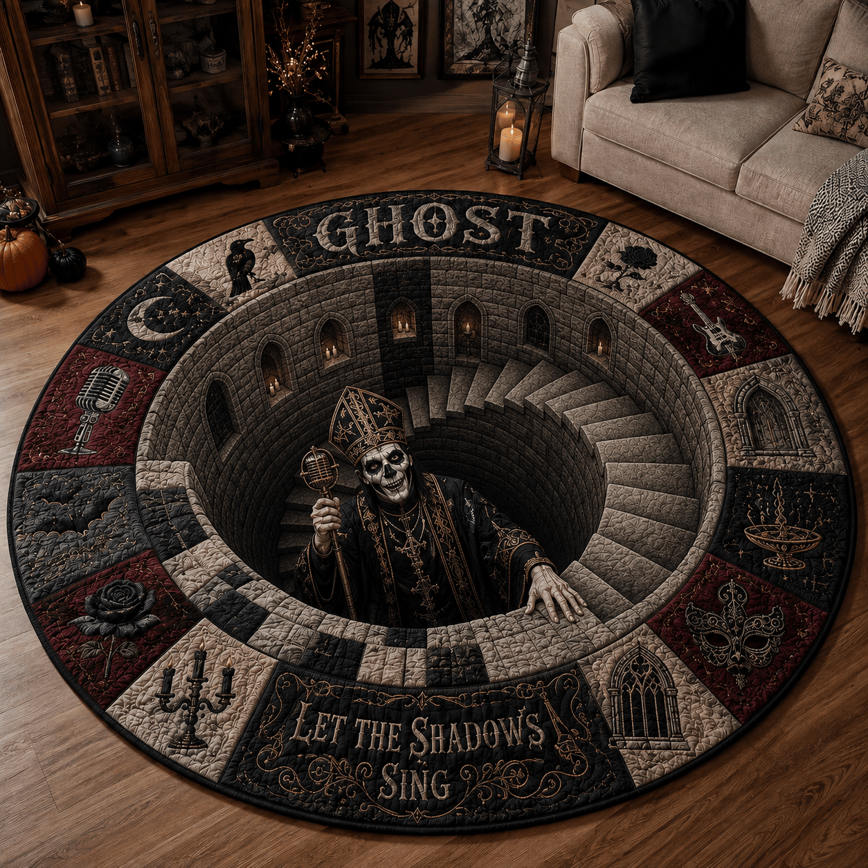 GHB Quilted Round Mat HQH